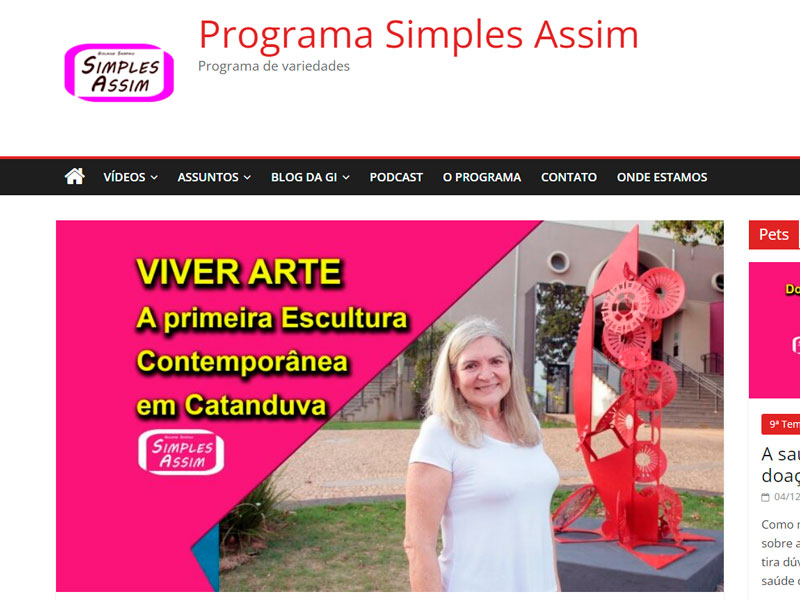 A primeira Escultura Contemporânea em Catanduva